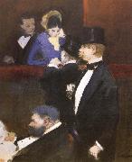 Jean-Louis Forain A Box at the Opea oil painting artist